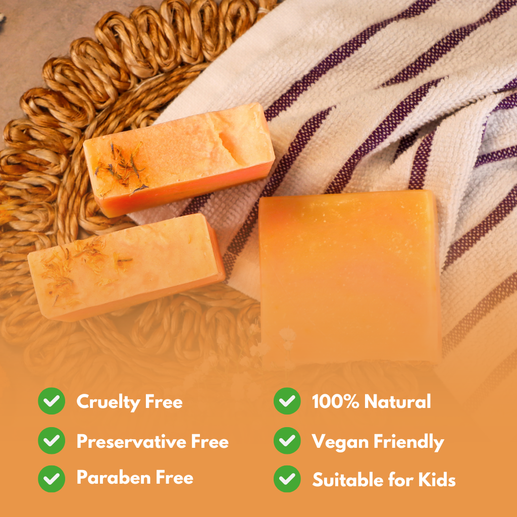 Why handmade soap are good for skin? our soaps are natural, preservative free, cruelty free, paraben free and vegan.
