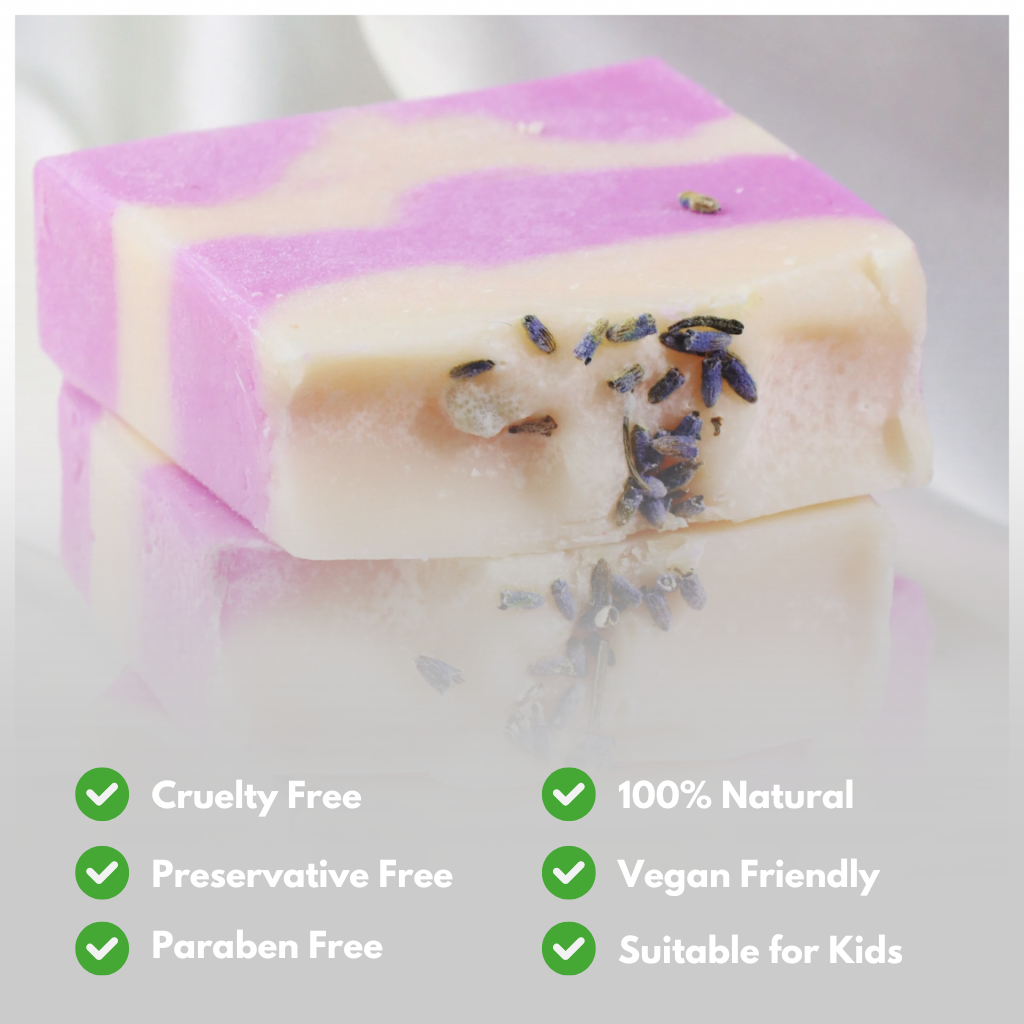 Why handmade soap are good for skin? our soaps are natural, preservative free, cruelty free, paraben free and vegan.