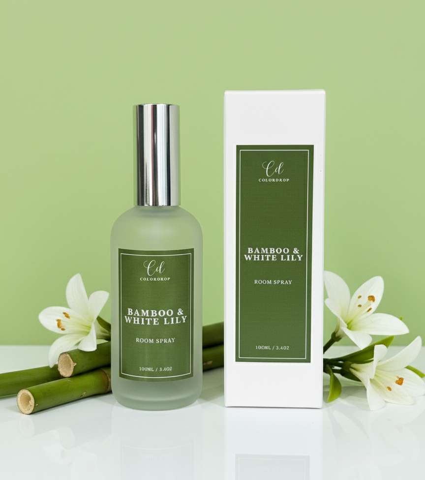 Bamboo & White Lily Room Spray – Calm, Green & Elegant