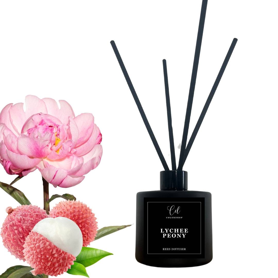 Infuse your home with the enchanting aroma of our Lychee Peony Reed Diffuser. 