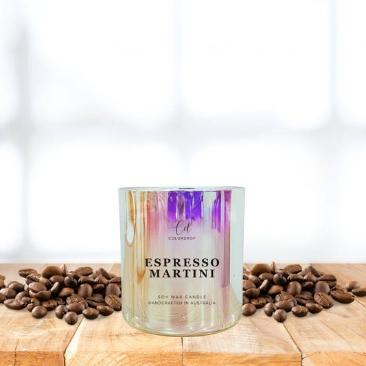 Espresso Martini Soy wax candle evoking the rich aroma of coffee and liqueur