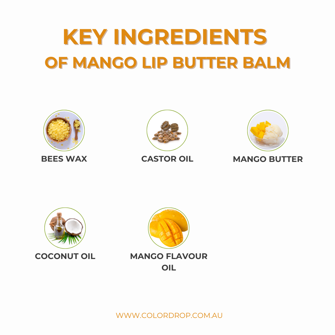 key ingredients such as bees wax, mango butter and castor oil