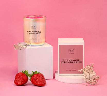 Champagne Strawberries Candle