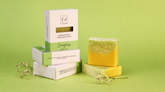 Artisan Lemongrass soap for cleansing and rejuvenation with lemongrass tea
